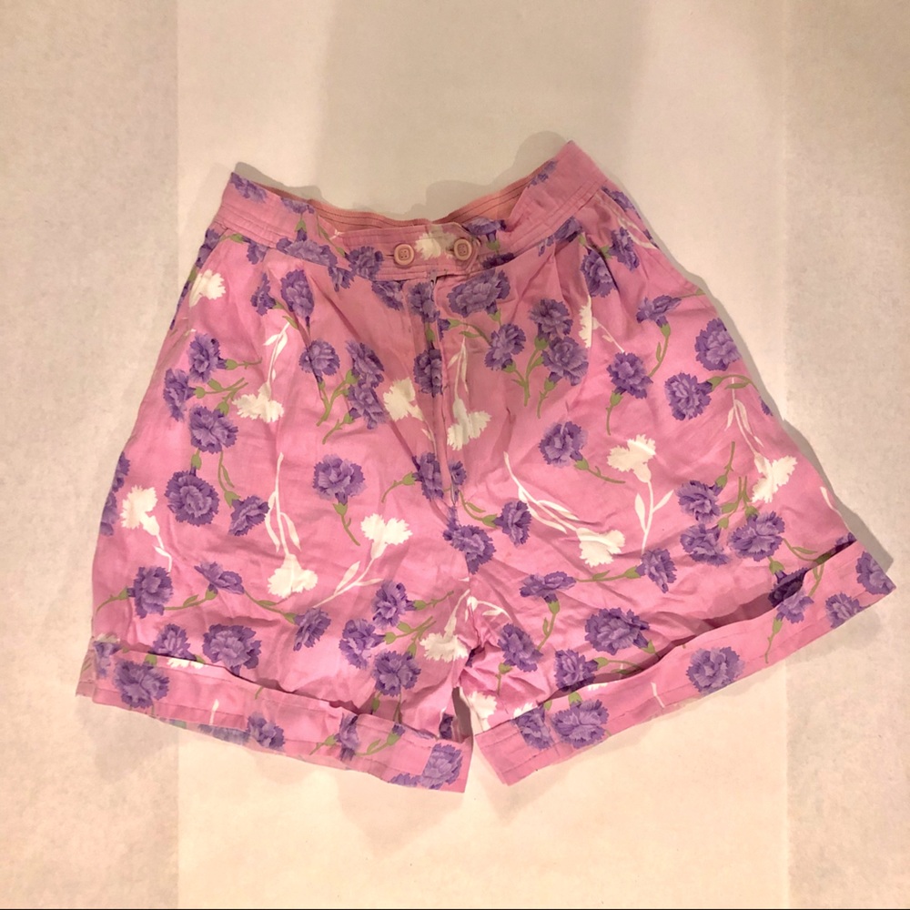 Vintage floral shorts